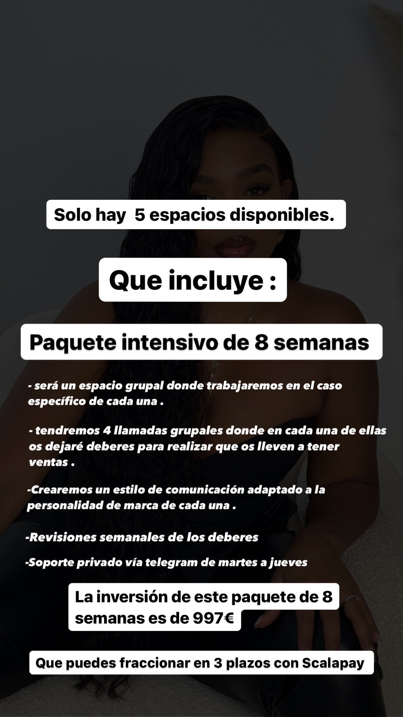 ELEVATE ! Paquete intensivo de 8 semanas .