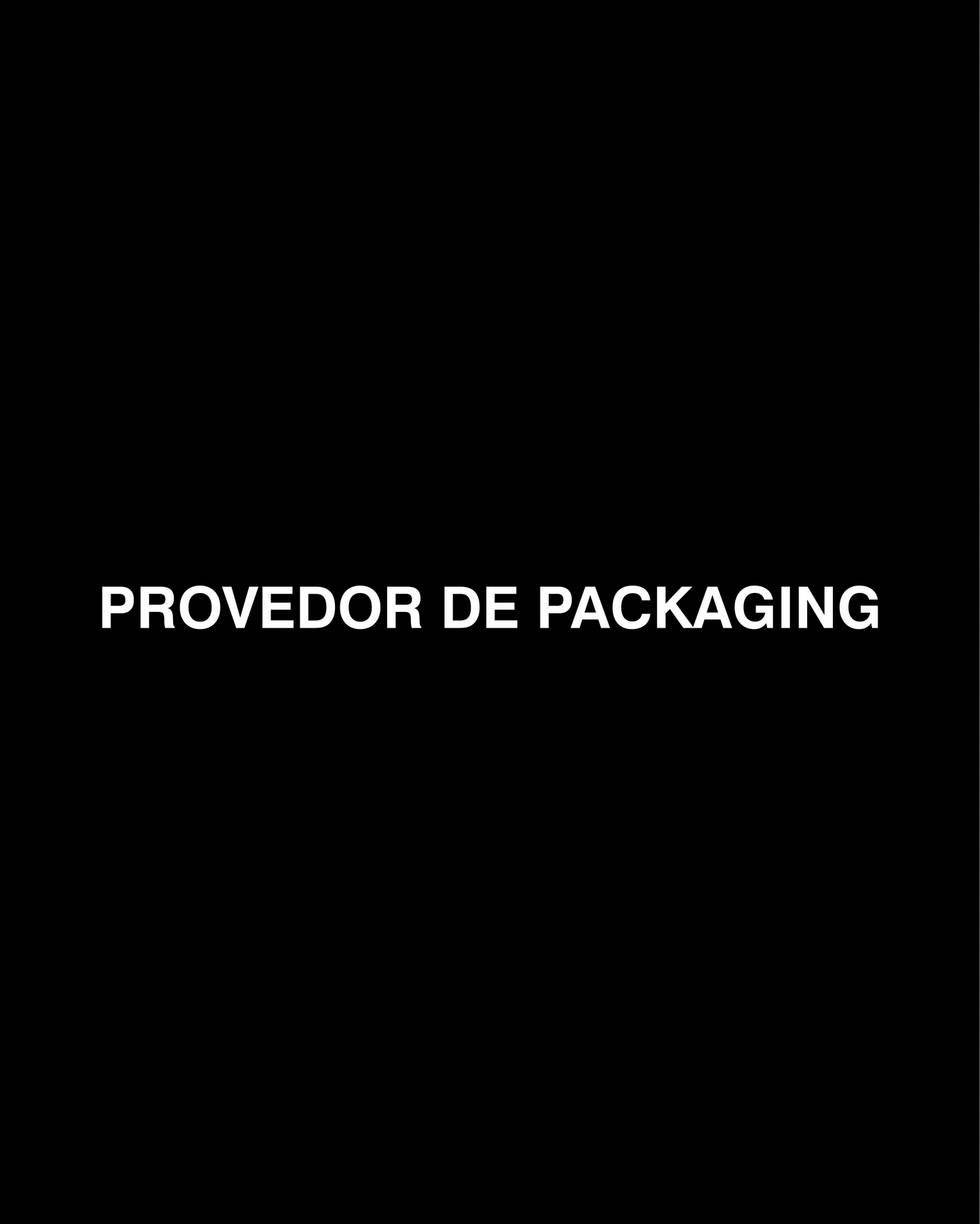PROVEEDOR DE PACKAGING
