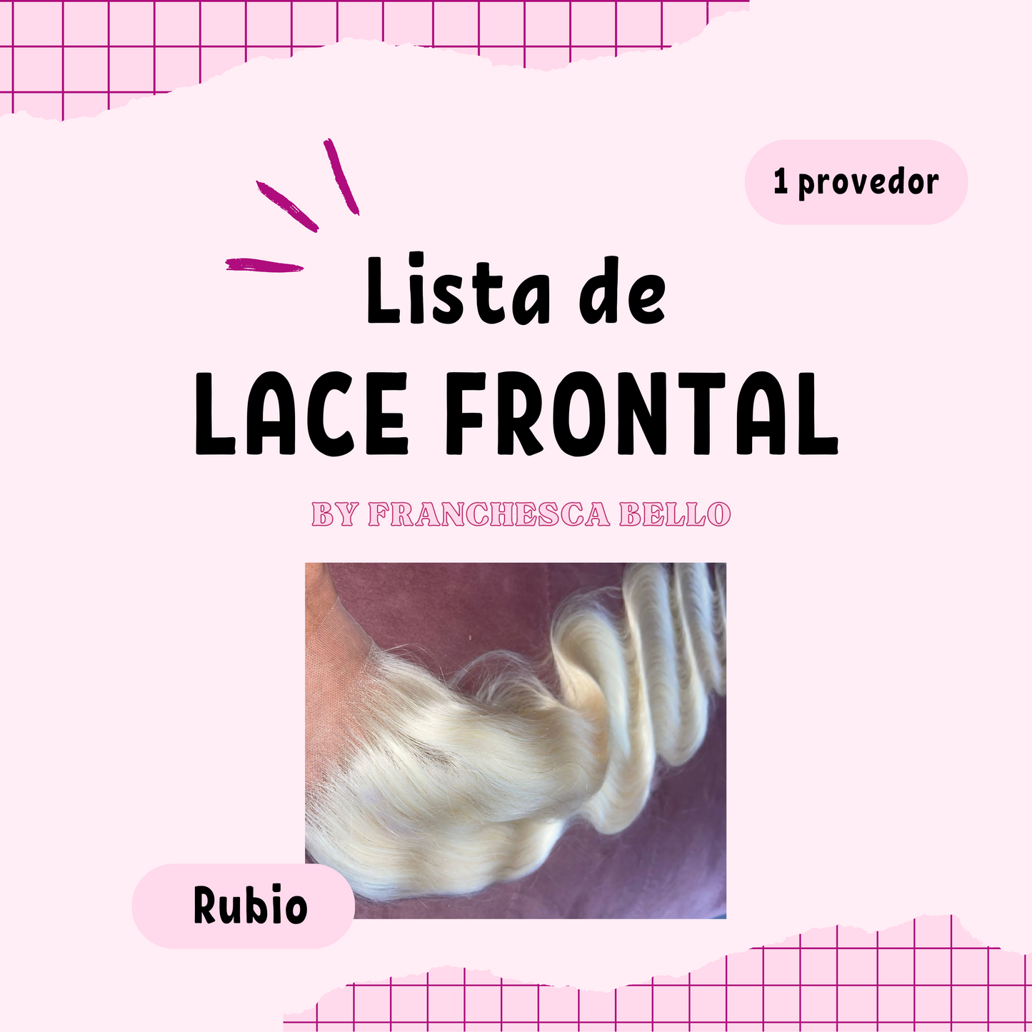 Provedor Lace Frontal Rubio
